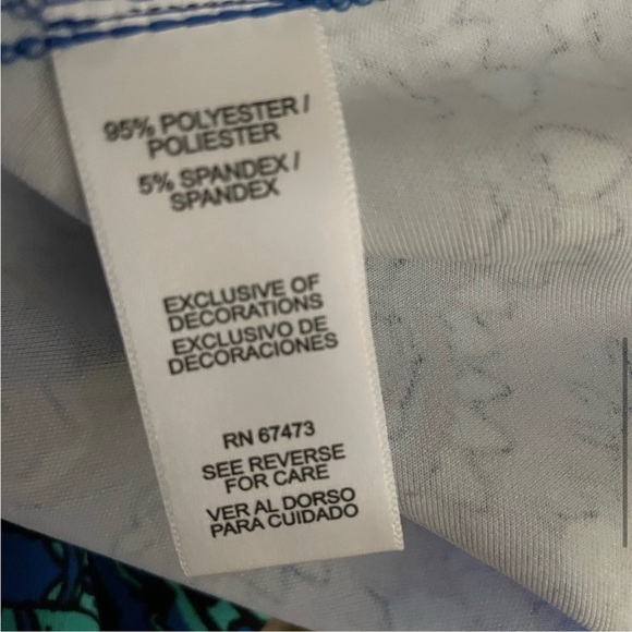 Gabby Skye blue print dress size 12, quarter sleeves, pockets - Picture 1 of 6